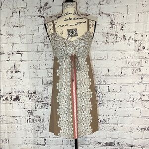 Tommy Bahama Tan and Cream Dress